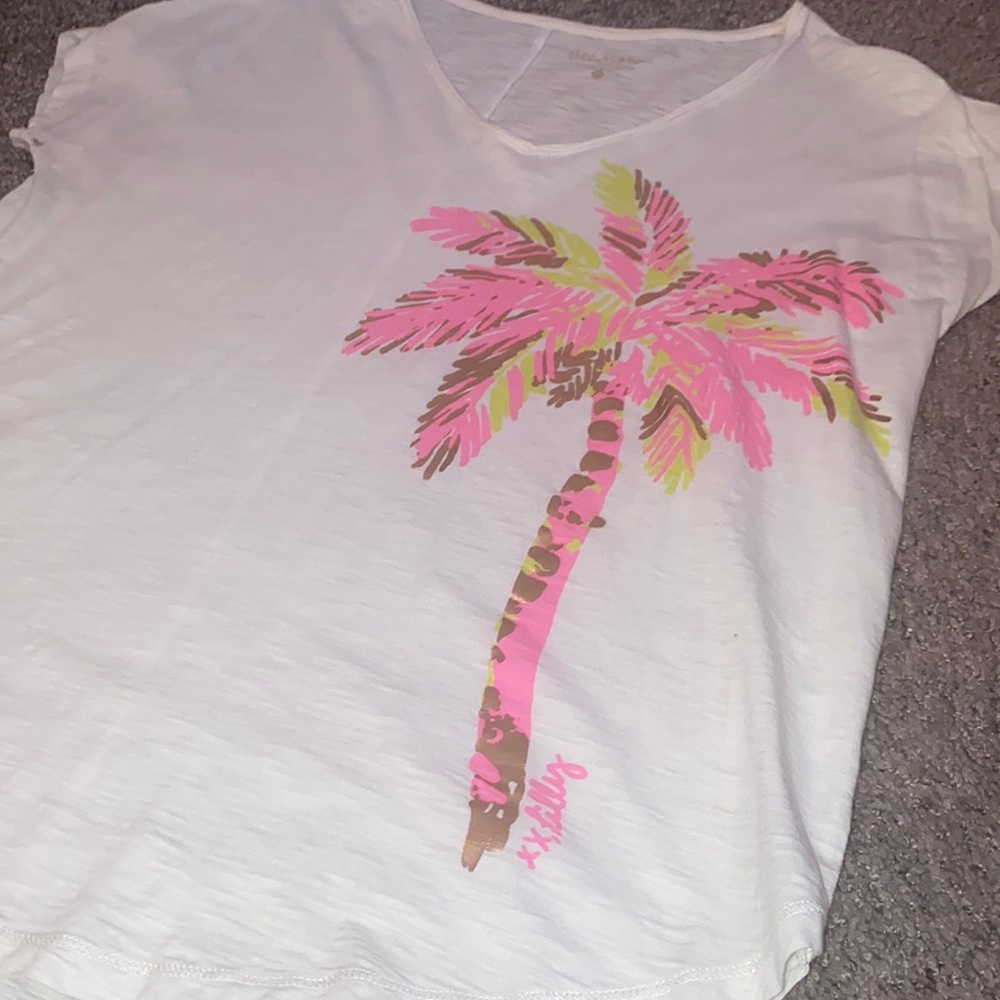 Womens Lily Pulitzer Palm Tee
